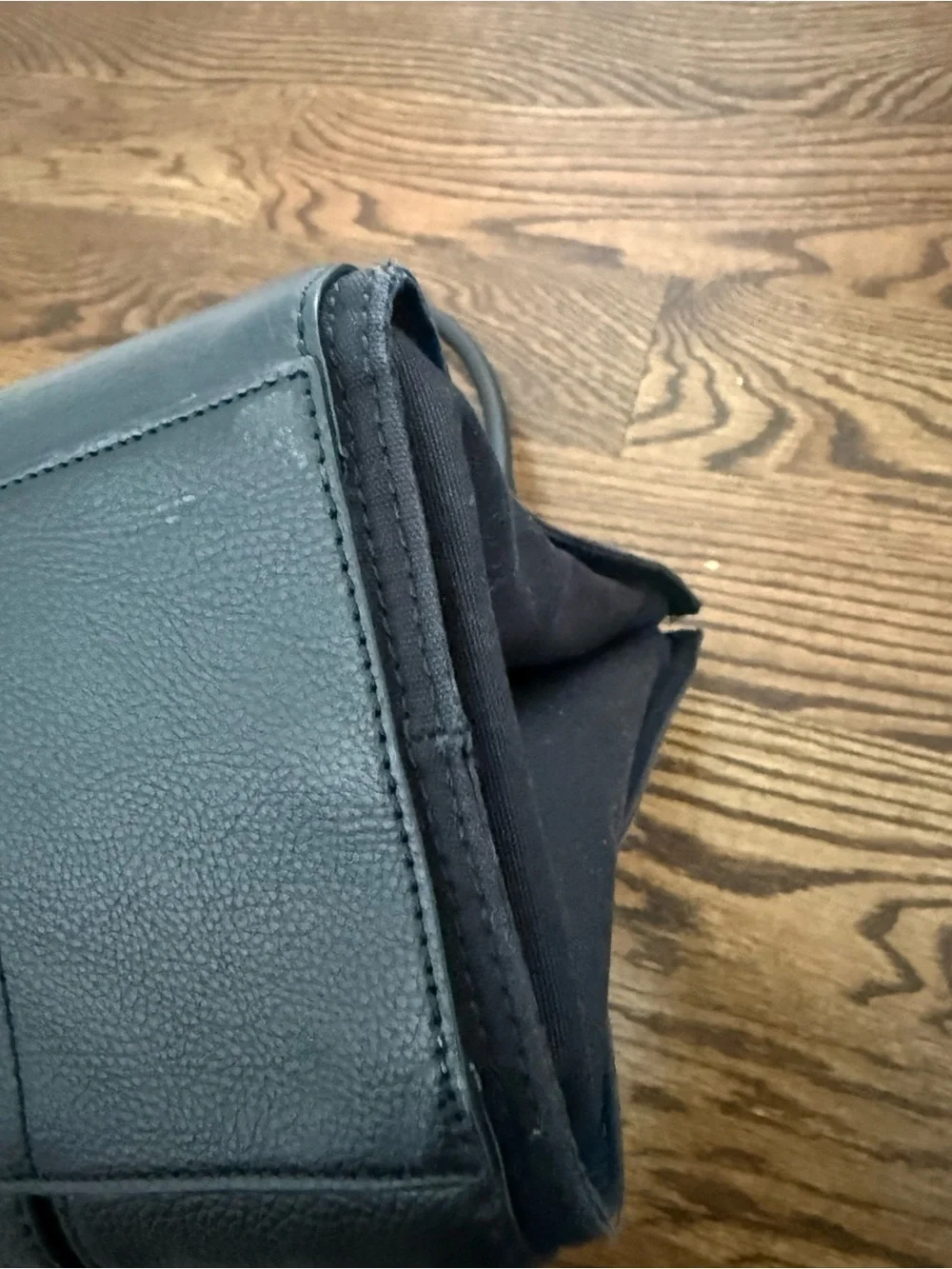 Tory Burch Black Leather Tote with Top Handles